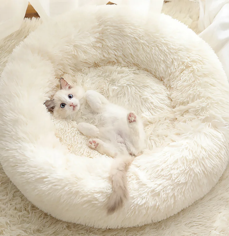 

Hot Sale Luxury Design Non Slip White Premium Memory Foam Faux Fur Memory Foam Dog Bed Rug Mat