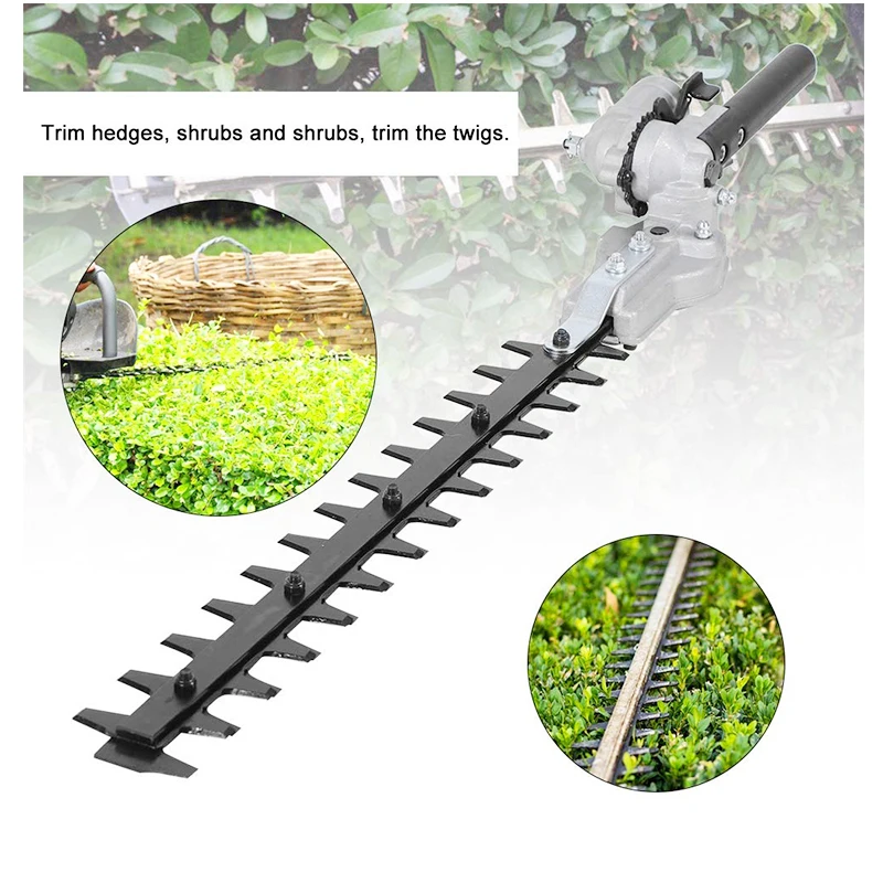 7 Teeth Hedge Trimmer Double Sided Blades for Gasoline/Electric Grass Trimmer Universal Attachment Expand