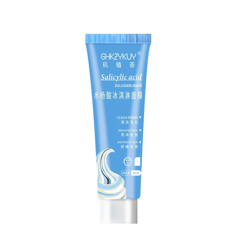 

Private Label Facial Cleansing Face Moisturizing Anti Acne Salcylic Acid Skin Care Shrinking Pores Ice Cream Facial Mask