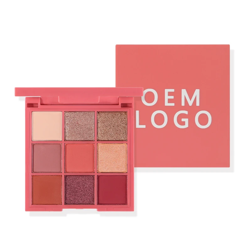 

Makeup 9 colors design Macaron color packaging vegan cruelty free organic high pigmented nude eyeshadow palette OEM MOQ 50