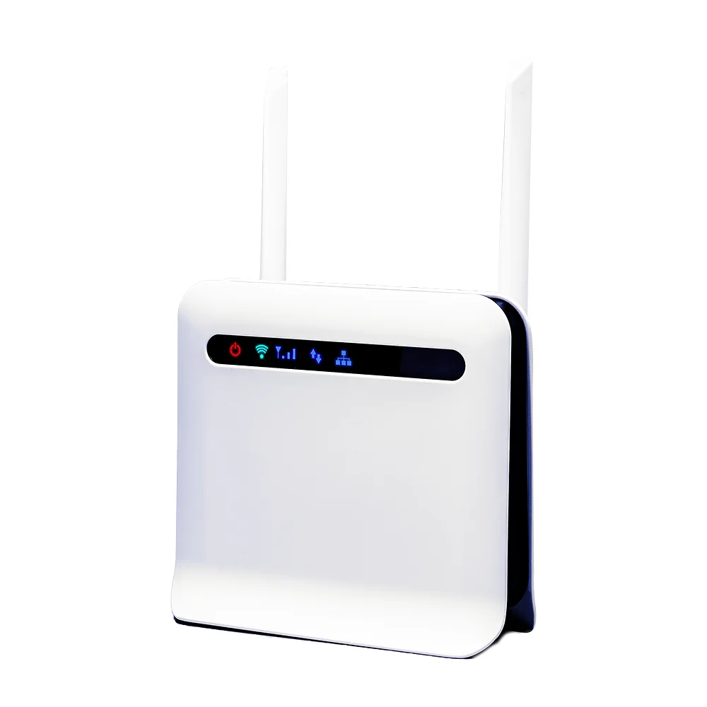 

unlocked 4G wifi SIM card router Indoor CPE router wireless 300mbps good price hot sale home wifi router, White