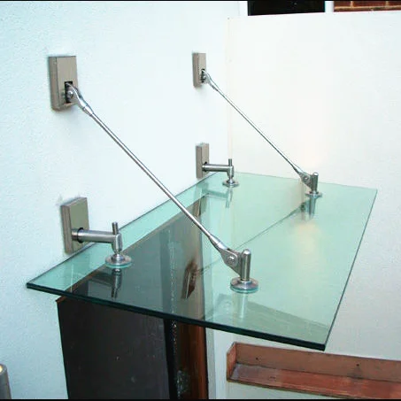 

Professional best selling roof tempered aluminum system door glass canopy, Customized colors