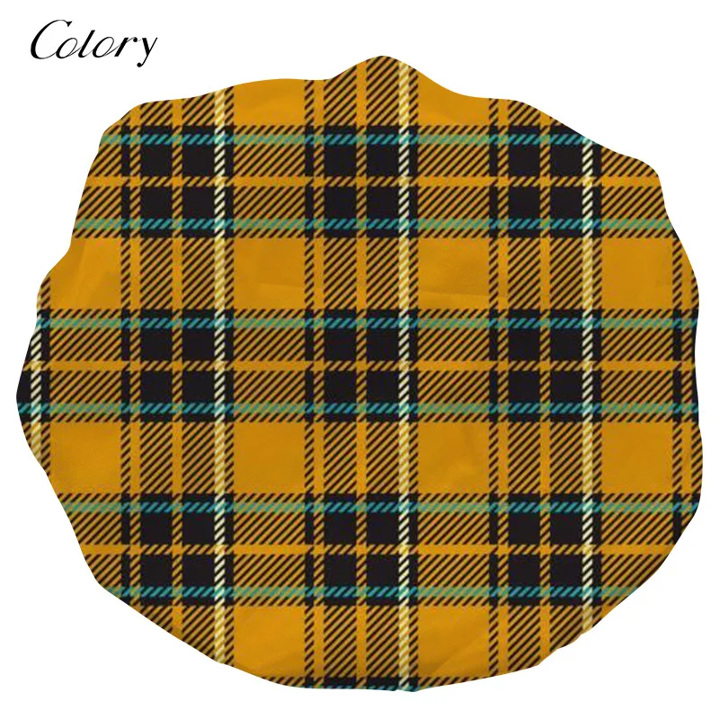 

Colory Custom Double Layer Shower Cap For Baby Silk Long Shower Cap, Customized color