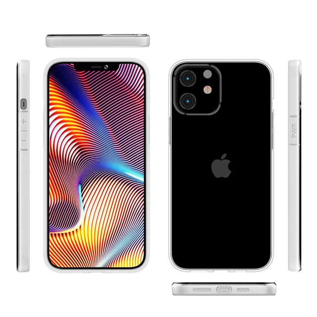 

For iPhone 12 Pro Max 11 X XS XR 8 7 6 Plus Case 2MM Matte Edge Crystal Clear Back Cover TPU Transparent Shockproof Phone Cases