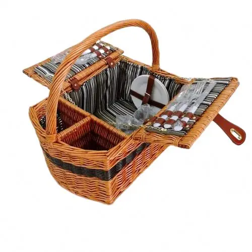 

Outdoor accessories picnic basket with handle