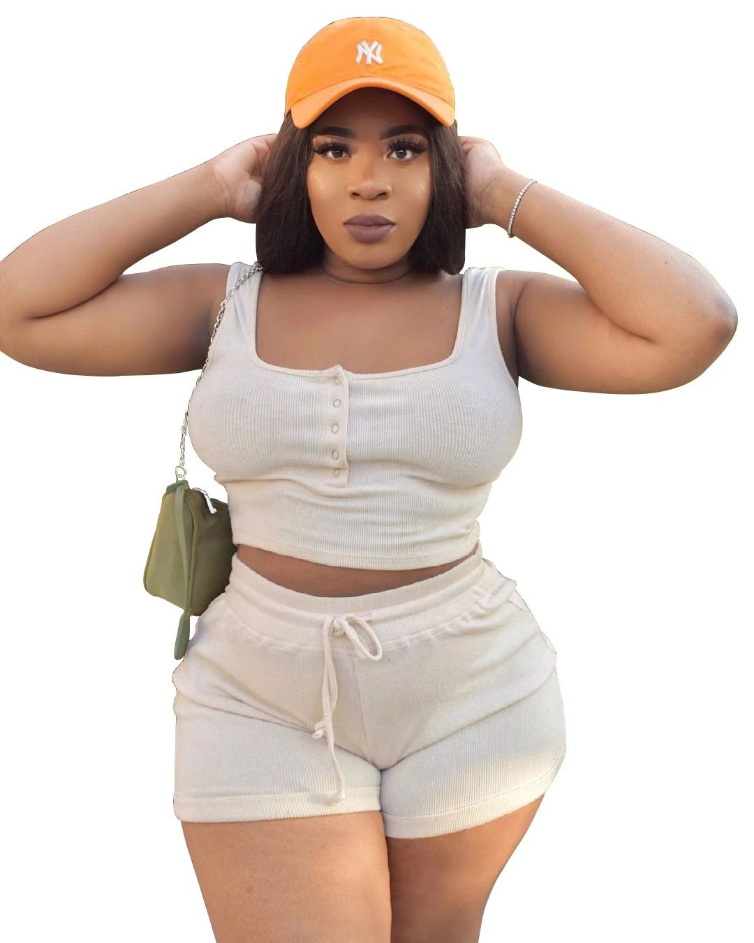 

Summer Exclusively For Fat Women Design Sexy Casual Two Piece Pants Set Plus Size Women Clothing, Picture