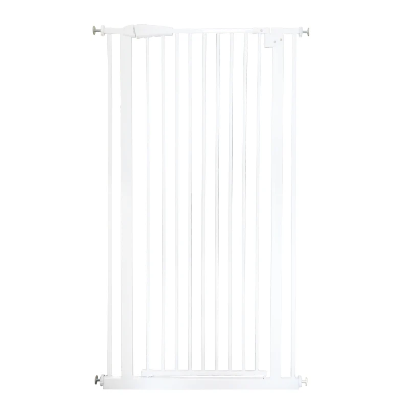 

High 150cm Wholesale hot sale adjustable pet magic gate metal cat safety stair gate for pet, White, black, customized(more than 500pcs)
