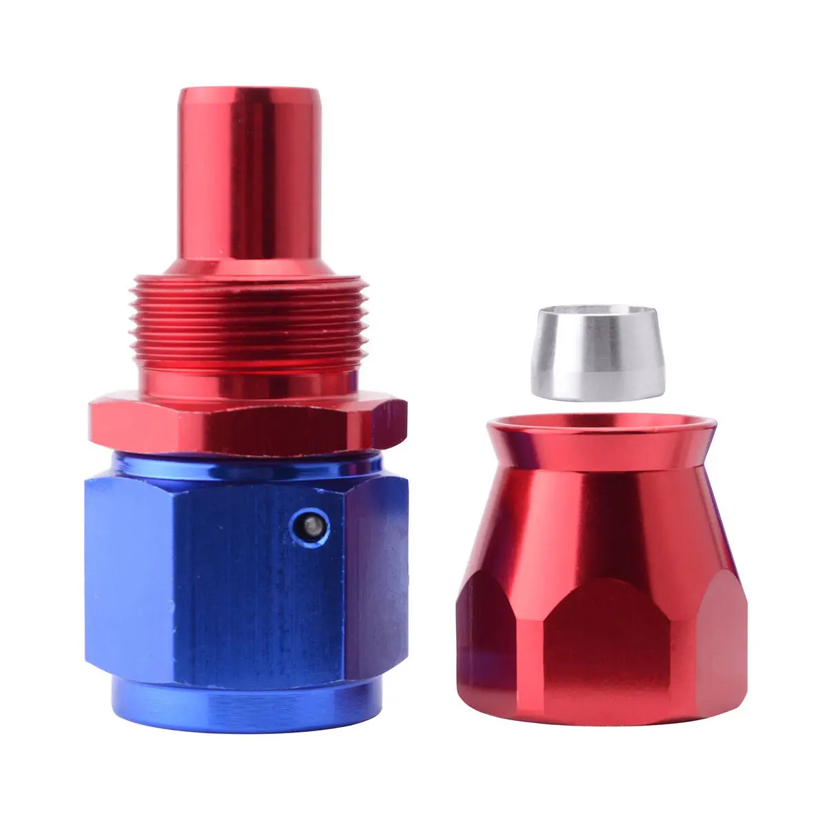 AN6 size  Braided PTFE Fuel Hose Line with PTFE Swivel Hose Fittings for E85 Ethanol Fuel