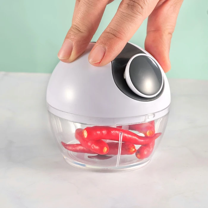 

New design Manual Vegetable Chopper Mini Food Chopper Pulling Chopper, Custom color