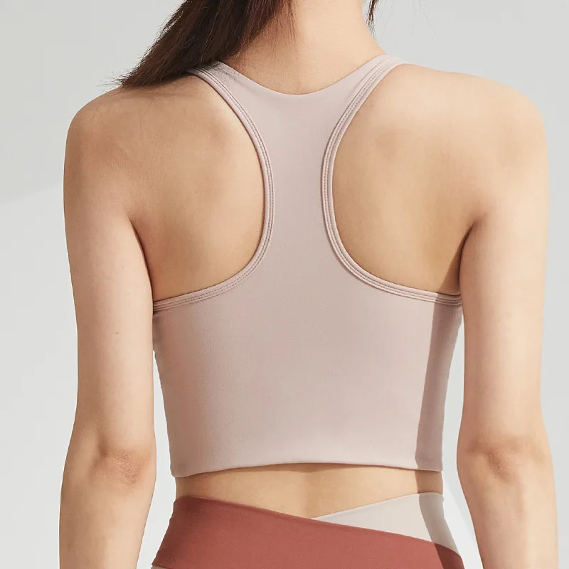 

Wholesale Customized Good Quality I-Shaped Sleeveless Vetement De Sport Square Collar Beauty Back Crop Tops Fitness Yoga Bras