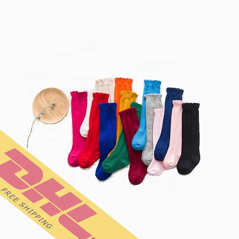 

Free shipping Cute Candy color Kids Long Socks Knee High toddler Girls Boot Sock Leg Warmer baby Girls Sloth socks, Red,yellow,blue,etc