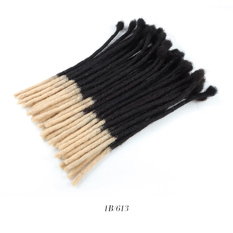 

HEFEI VAST wholesale human hair dreads dread locks ombre soft dread braids 1b/613 two tone human hair loc extension for sale