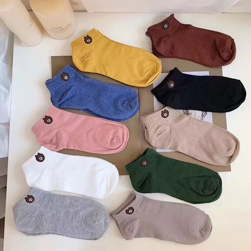 

2020 new colorful cotton fabric flexible durable sock for women, White/black/red/yellow/wine/green