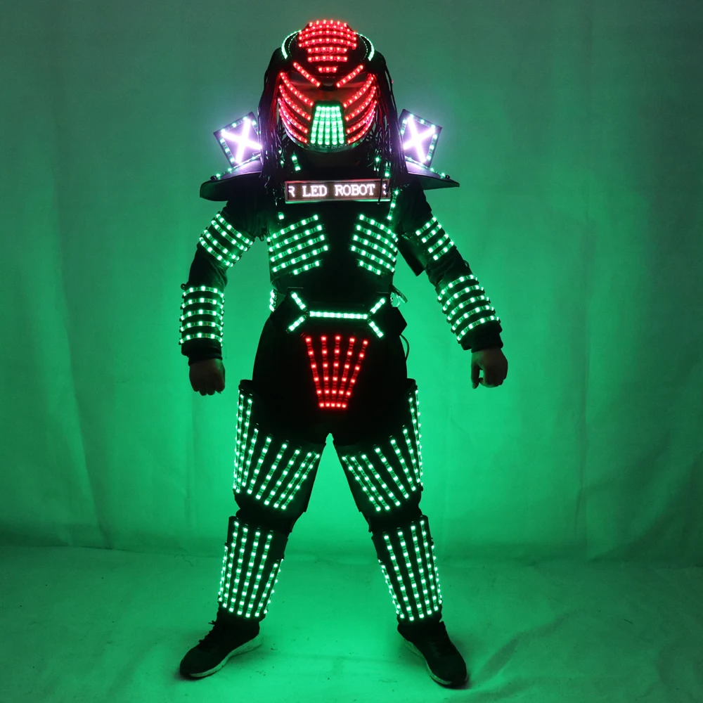 

LED Costume LED Clothing Light suits LED Robot suits Luminous costume trajes de LED, Rgb