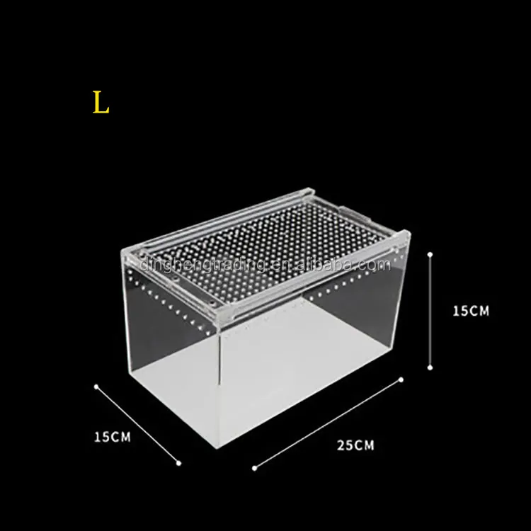New Design Pet Cage Reptiles Carrier Detachable Acrylic Terrarium For