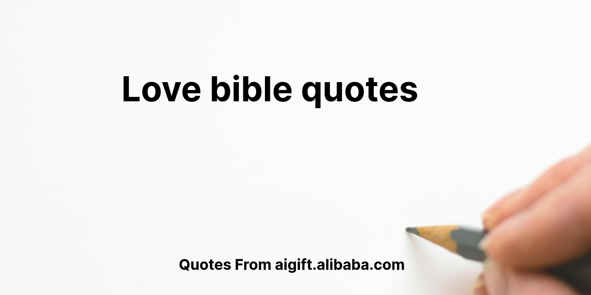 love bible quotes