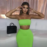 

Crop Top and Skirt Two Pieces Dress Set Club Summer Outfit Sexy Clothes for Women Matching Sets