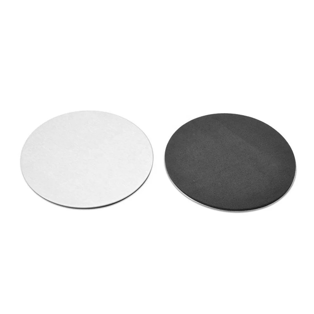 

Stainless steel non slip EVA backing Round coaster, Multi color