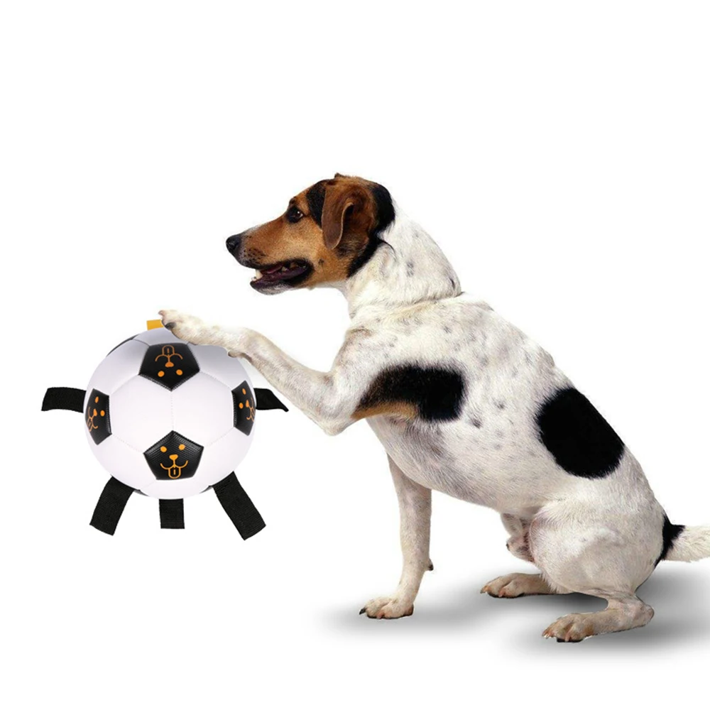 

Pet Supplies Dog Toy Football Outdoor Training Interactive & Movement Pets Rope Football Dog Toys Ball, Picture