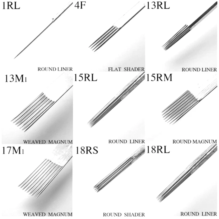 Pre-made Rs Multi-size Disposable Silver Sterile Disposable Custom 3rs  Needle For Tattoo Box - Buy Needle For Tattoo,Custom Tattoo Needle Box,3rs  Tattoo Needle Product on 
