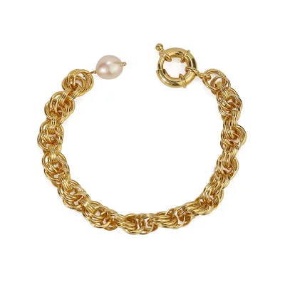

Personalized Brass Braselets Jewelry With Pearl Women Fashion Creativity Bracelets 2020, As picture
