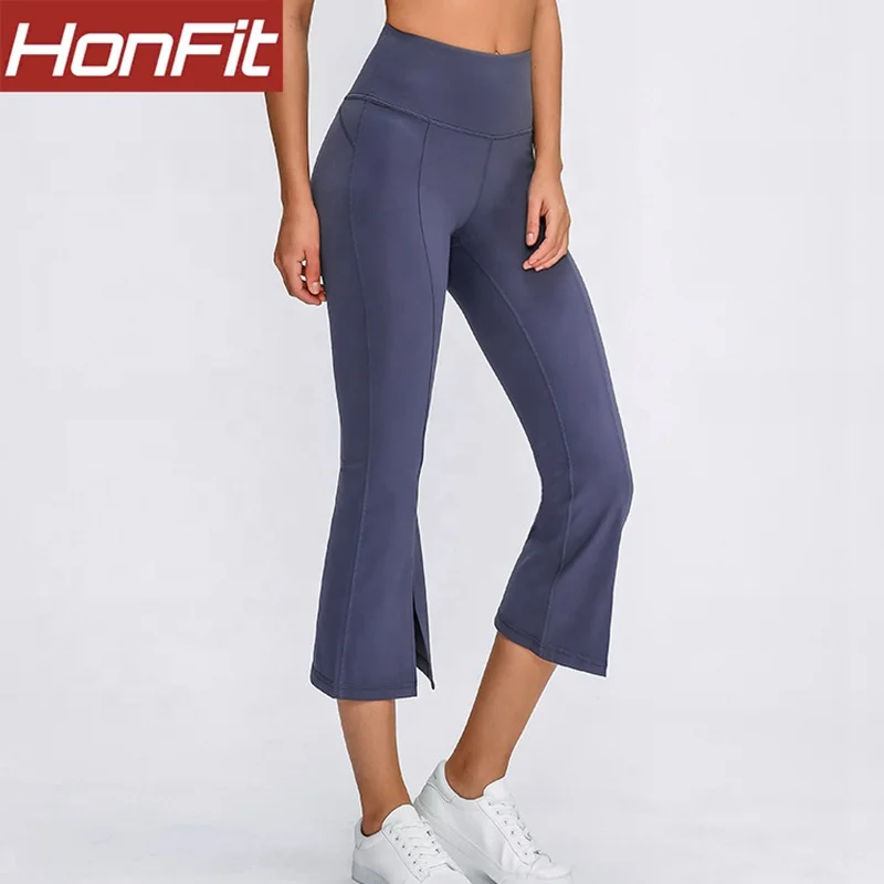

Fashionable Wholesale Custom Logo Fitness Pants gym Flare Yoga Pants for Woman, Customized colors