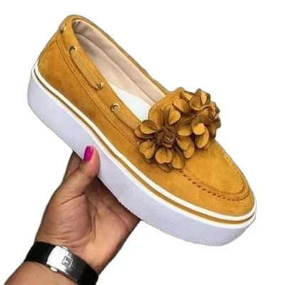 

European and American women's fashion single shoe  flat bottom inlaid flower casual women's shoes, As shown in figure