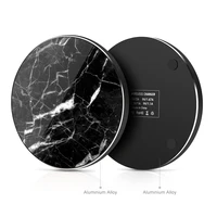 

Universal Real Natural Marble Stone 10W Fast QI Round Wireless Charger For Mobile Phones