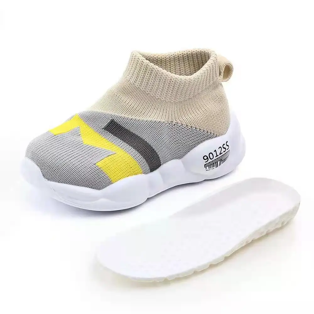 

Latest Fashional Slip On Kids Toddler Little Comfortable Child Knit Sneaker Kids Socks Shoes 2021