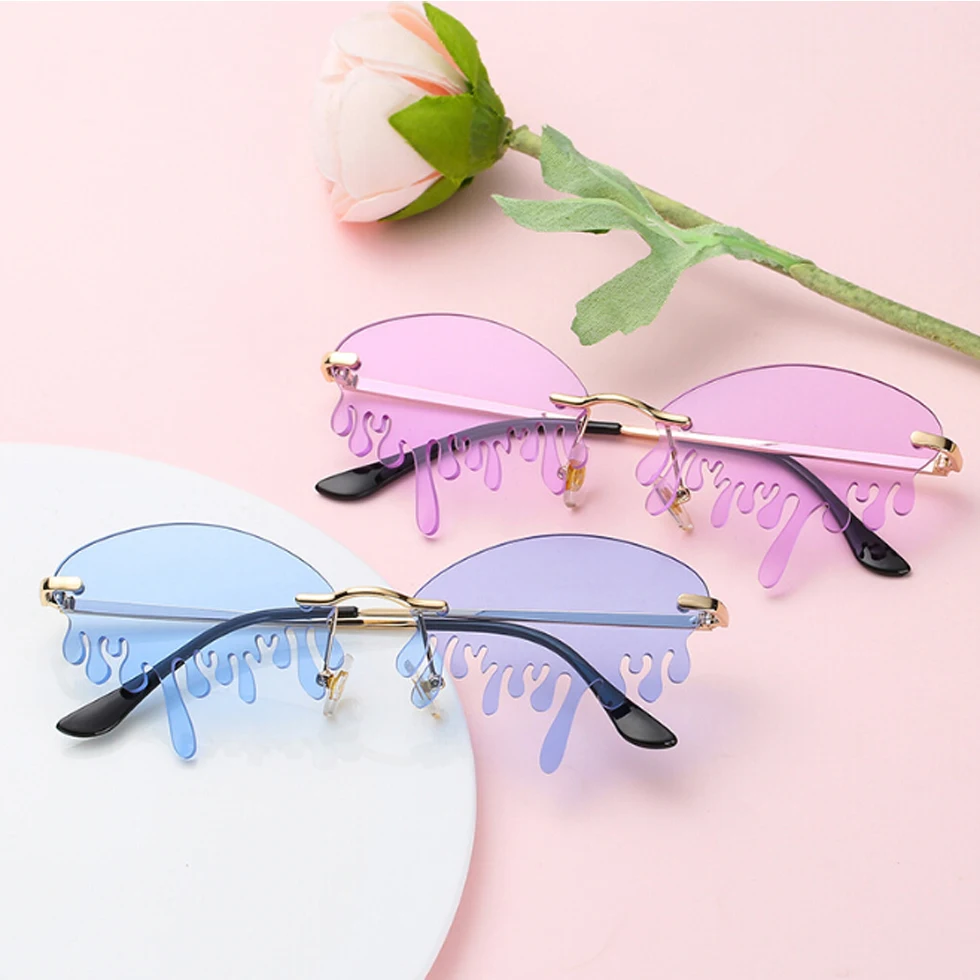 

Online Trade Shows New Product Launch Evaluation Fashion Trends Drip Water Tear Drop Sunglasses Sun Glasses, Blue/yellow/purple/red/gray/brown/pink/ocean