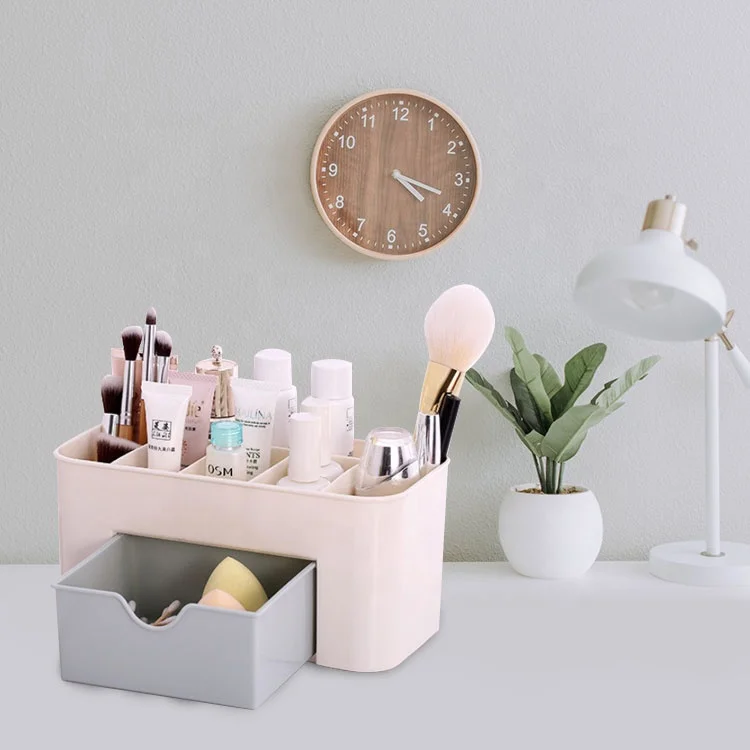 

High Quality Portable Transparent Make Up Brush Mask Jewellery Desk Organizer Storage Box For Cosmetic, Customized color