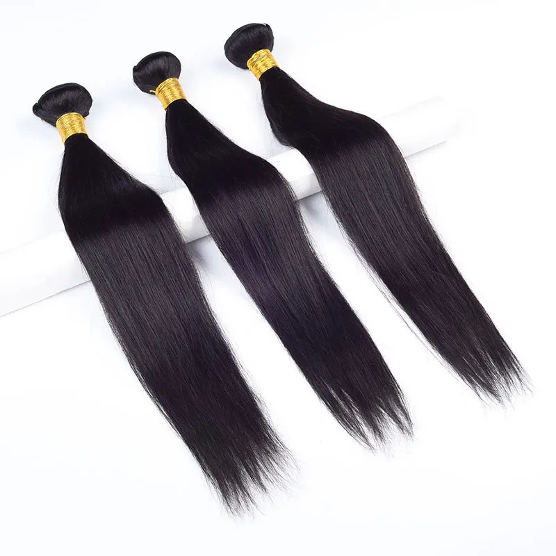 

High quality straight peruvian hair virgin human hair bundles cabello humano brazilian human hair weave bundle with closure