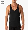 LOW MOQ Quick Dry Polyester Weightlifting Mens Sports Gym Running Singlet with Private Logo