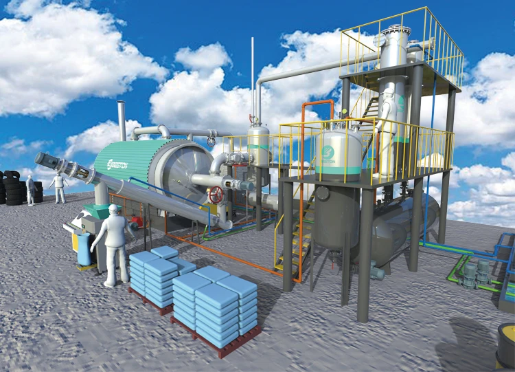 waste plastic pyrolysis oil plant