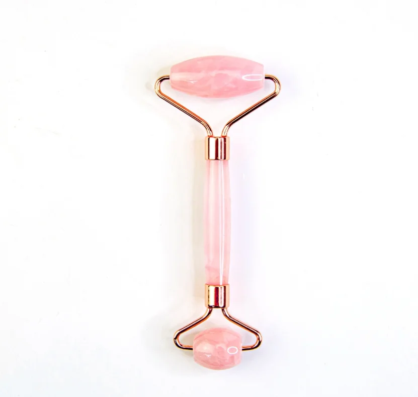 

Quartz Stone Beauty Products Rose Pink Face Roller Whitening Face Black Diamond Beauty Anti Wrinkle Firming Face Device