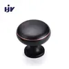 HJY button cabinet pull black ORB kitchen knobs for cabinets