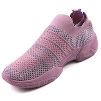 

Black Fashion Sports Shoes Breathable Fly Knit Upper Running Sneakers For Men