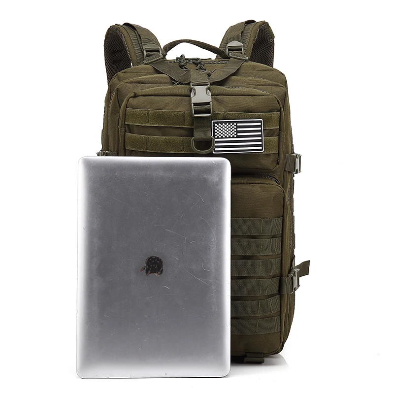 

Wholesale Camo 900D 45L Waterproof Strong buckle Hiking tactical backpack, Customized