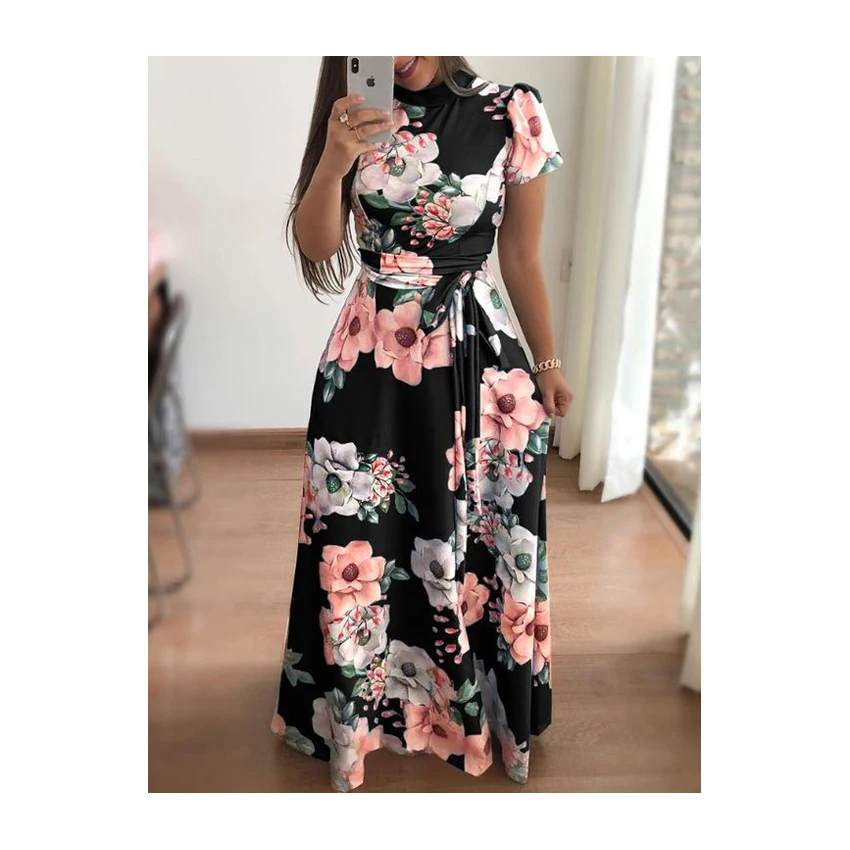 

Fashion clothes casual wear women dress summer lady dress, As picture