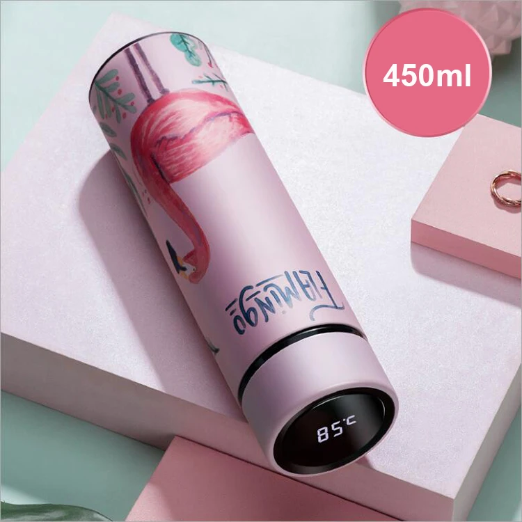 

stainless steel insulated smart reminder water bottle led temperature display, Customized color