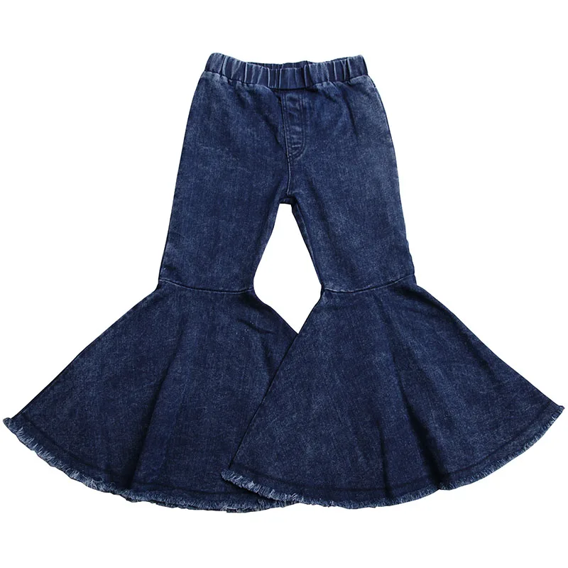 2020 Fashion Flared Jeans Girls Denim Pants Wholesale Fall Toddler ...