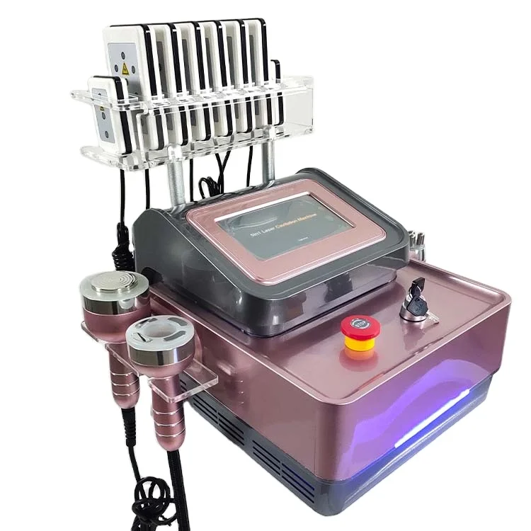 

New Arrival 6 In 1 Laser Body Cavitation And Radio Frequency Vacuum Machine, Pink