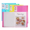 A4 Translucent Frosted Display Book with Spine Insert Pockets, Poly Plastic Presentation Book for Documents Protection