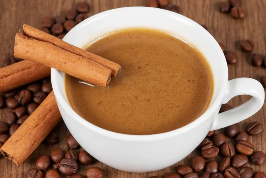 adding cinnamon to coffee