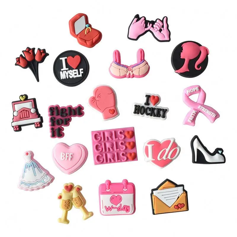 

2021 Wholesale Rubber PVC Shoe Charms Accessories Shoes designer shoe charms