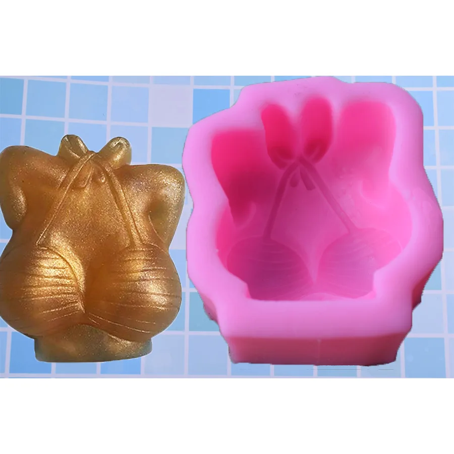 

bikini hip chest handmade soap fondant silicone mold diy chocolate bake cake jelly pudding mold baking tool, As picture