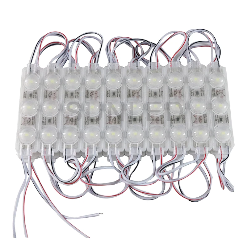 

SMD DC12V Waterproof led Modules High Bright Light Outdoor 1.5W 3 Leds 2835 Injection LED Module For Advertising Sign Box