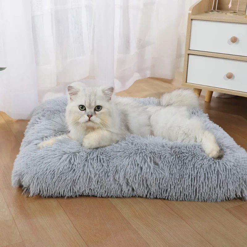 

High Quality Rectangular Comfortable Warm Dog Sleeping Pad Luxury Dog Bed Mat, As show
