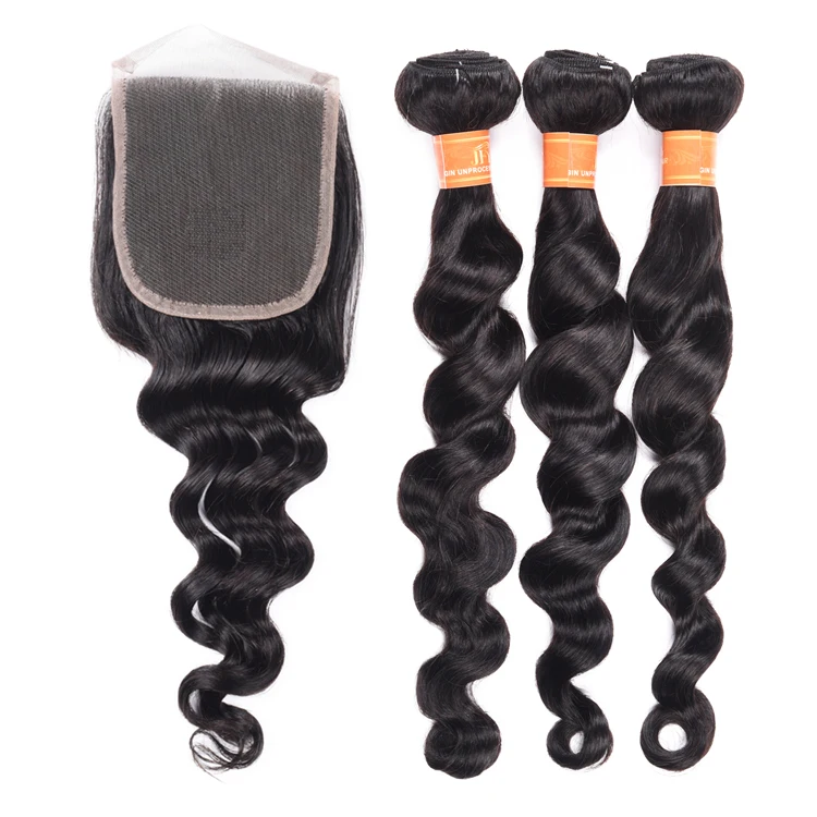 

Hight Quality Unprocessed 100% Human Hair Bundles Brazilian Loose Deep Virgin Hair Weave