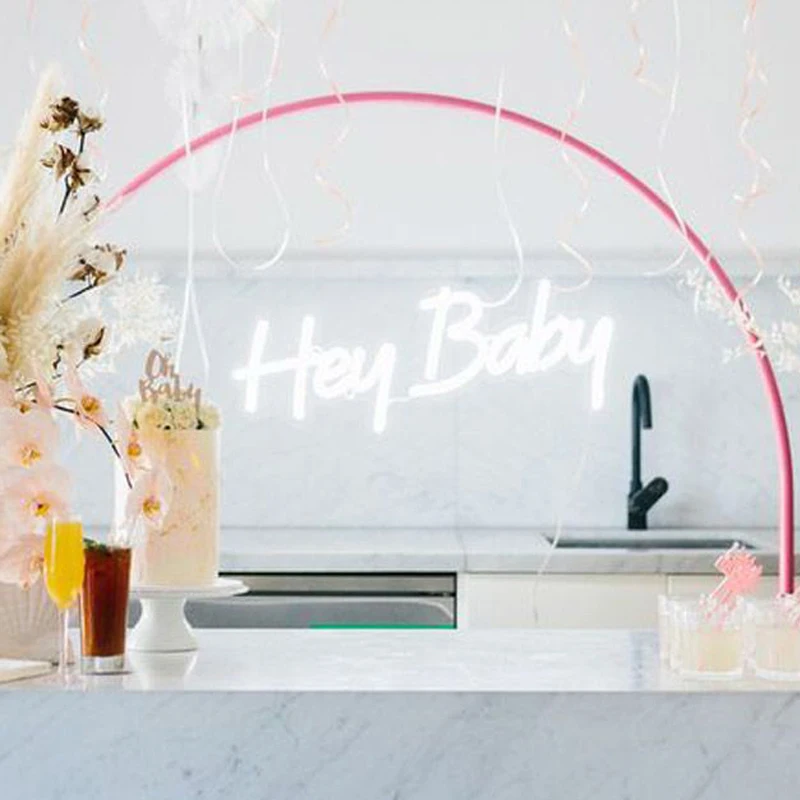 
hey baby Bedroom decoration LED neon light sign home decor signs 